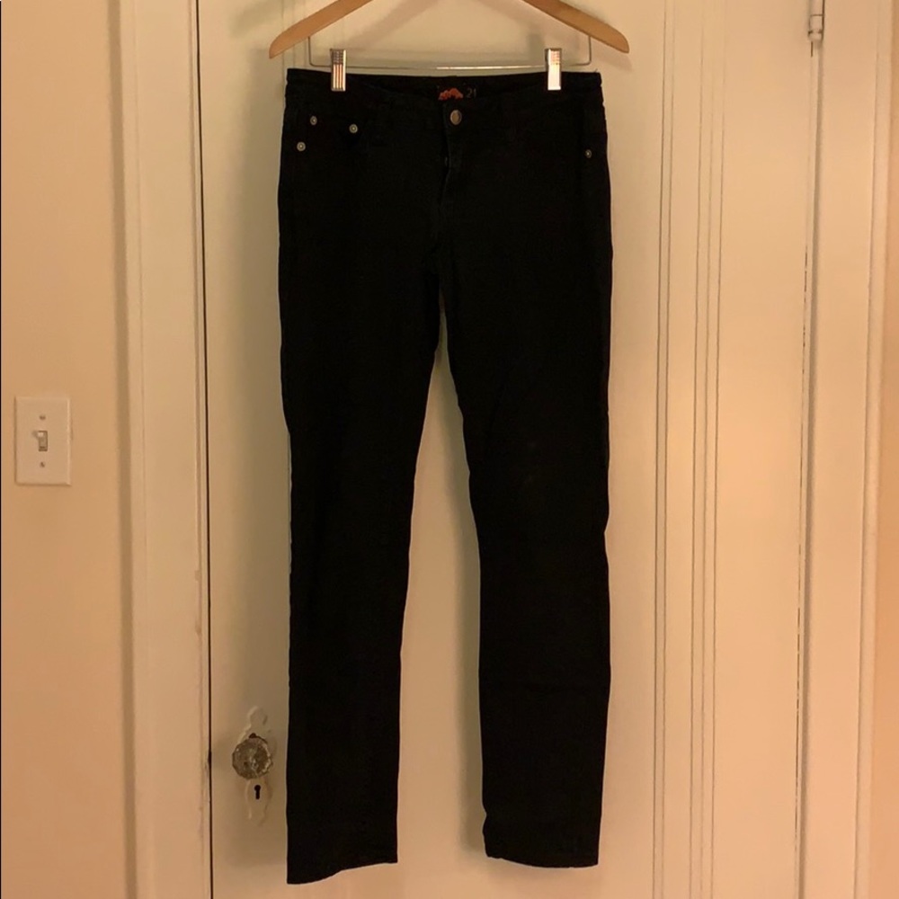 Forever 21 black skinny jeans, size 27